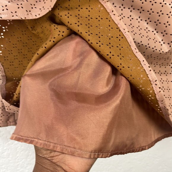 Sunday in Brooklyn Women’s Blush Pink Skater Mini Skirt Size 4 Summer Side Zip - Picture 11 of 11